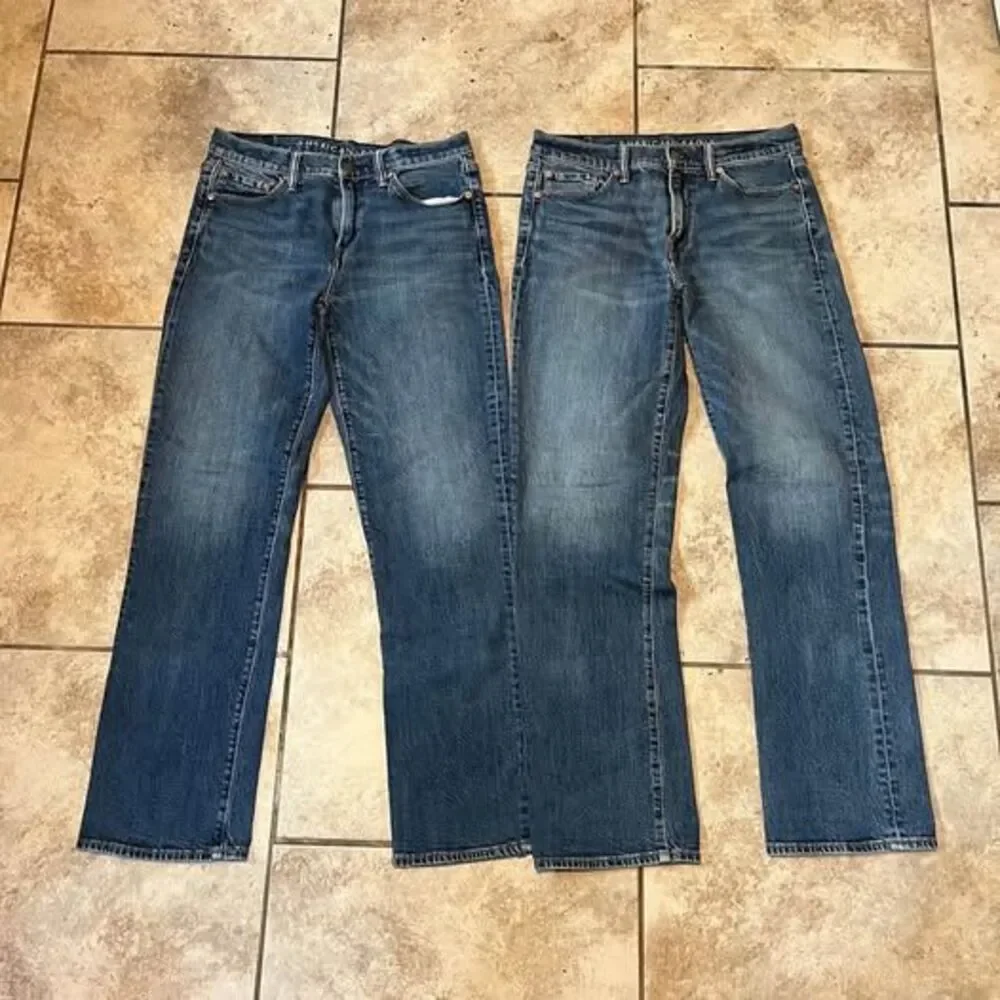 American eagle navy boot cut jean bundle to two size 30x32